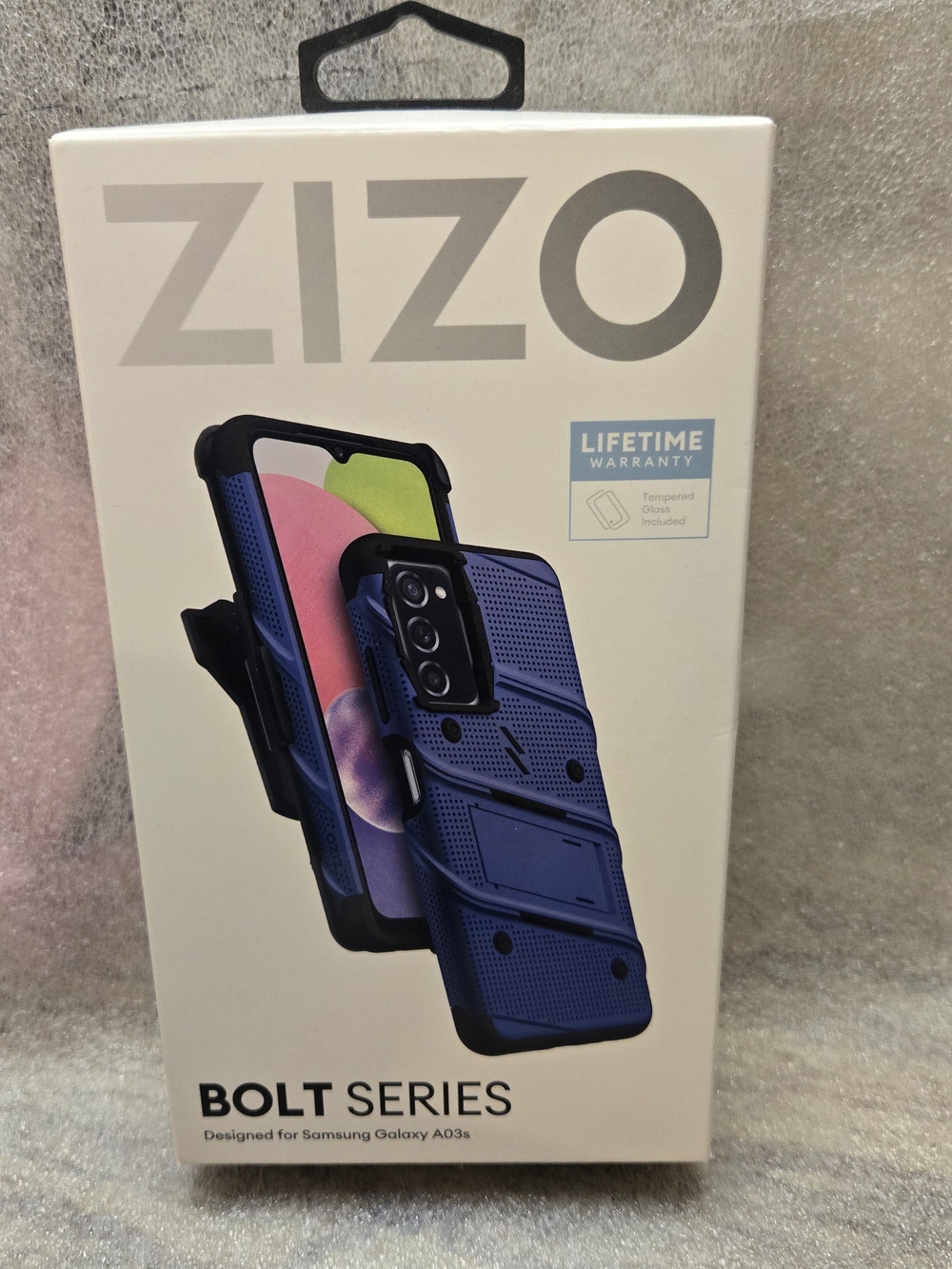 ZIZO Bolt Series Rugged Phone Case for Samsung Galaxy A03s in Blue
